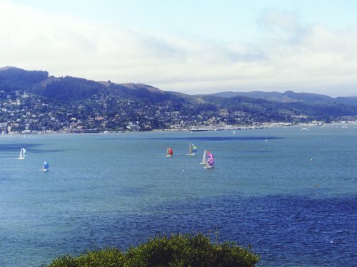 View of Marin County from Angel Island - June 2000